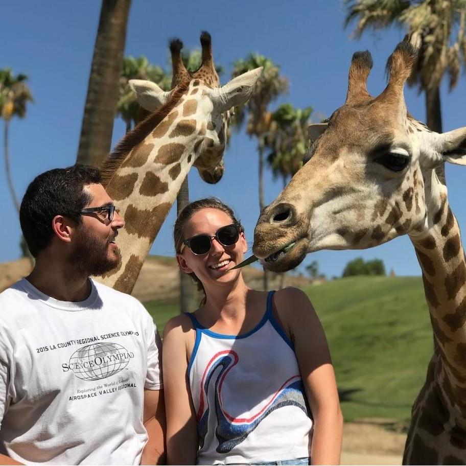 Delicious salad lunch with some friends at the San Diego Zoo
