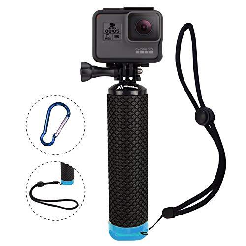 Waterproof Floating Hand Grip Compatible with GoPro Hero 8 7 6 5 4 3+ 2 1 Session Black Silver Camera Handler & Handle Mount Accessories Kit for Water Sport and All Action Cameras (Blue)