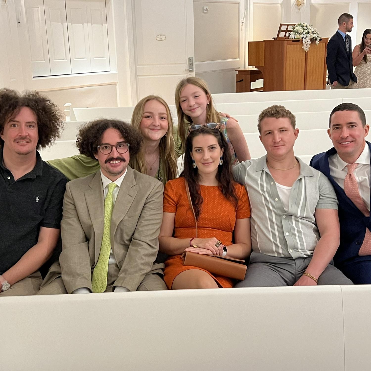 Photo with the Palmers at Max’s wedding 🤍