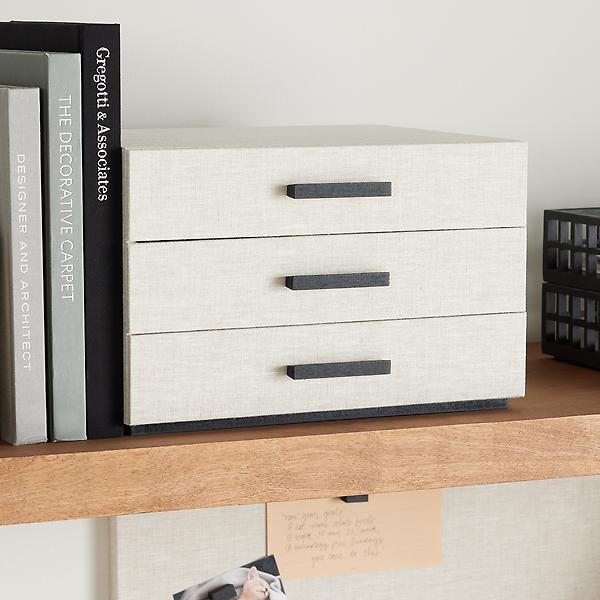 Marie Kondo Harmony Linen 3-Drawer Paper Drawer