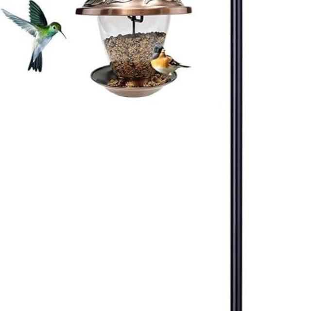 ToyHotels Shepherd Hooks for Outdoor, 1 Pack 94 Inch Bird Feeder Pole with 5 Prongs Base for Hanging Lantern, Hummingbird Feeder, Lightweight Plant, Shepherds Hook for Bird Feeders for Outside