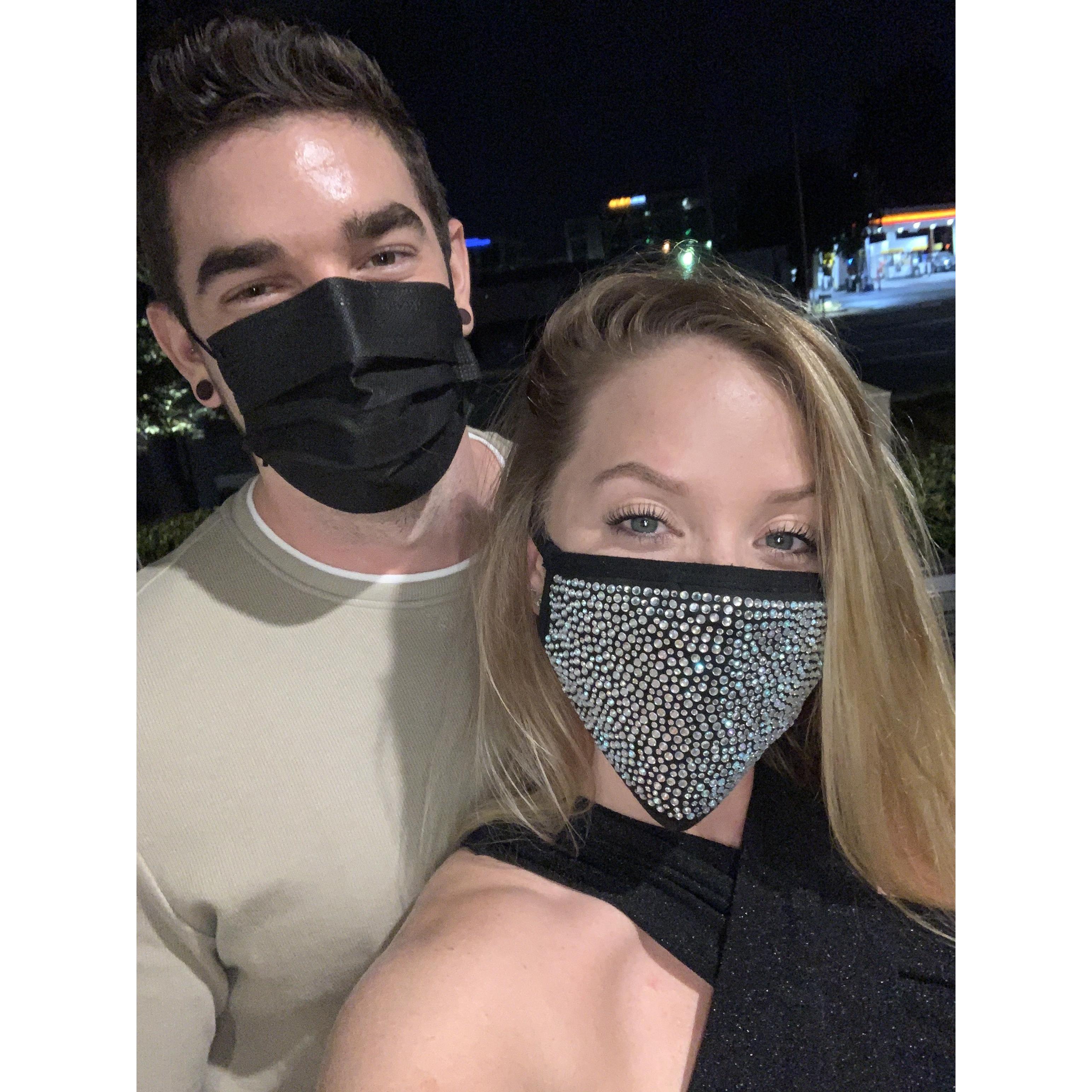 Date night COVID style. - Santa Clara, CA. Oct, 2020