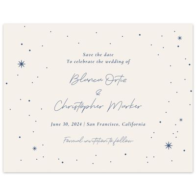 Cream, Beige Wedding Digital Save the Date - Splendor Landscape