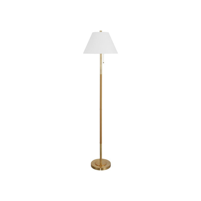 Christin 67.75" Floor Lamp - FLL4151 - Brass/Natural - Safavieh