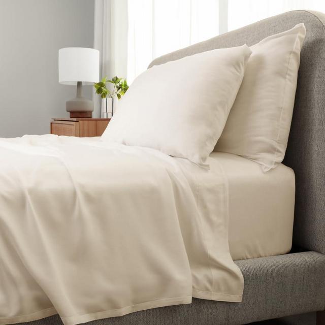 Cariloha Aloha Soft 4-Piece Sheet Set | Natural | King | Made from 100% Viscose derived from Bamboo |