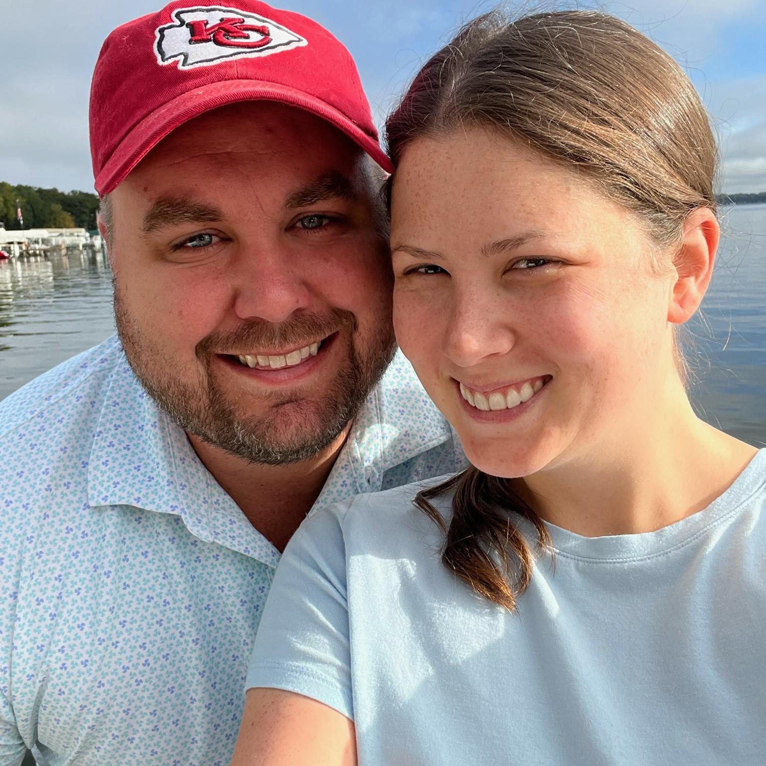 Enjoying time on the Dock in Okoboji, Iowa - Lucy's favorite place on earth