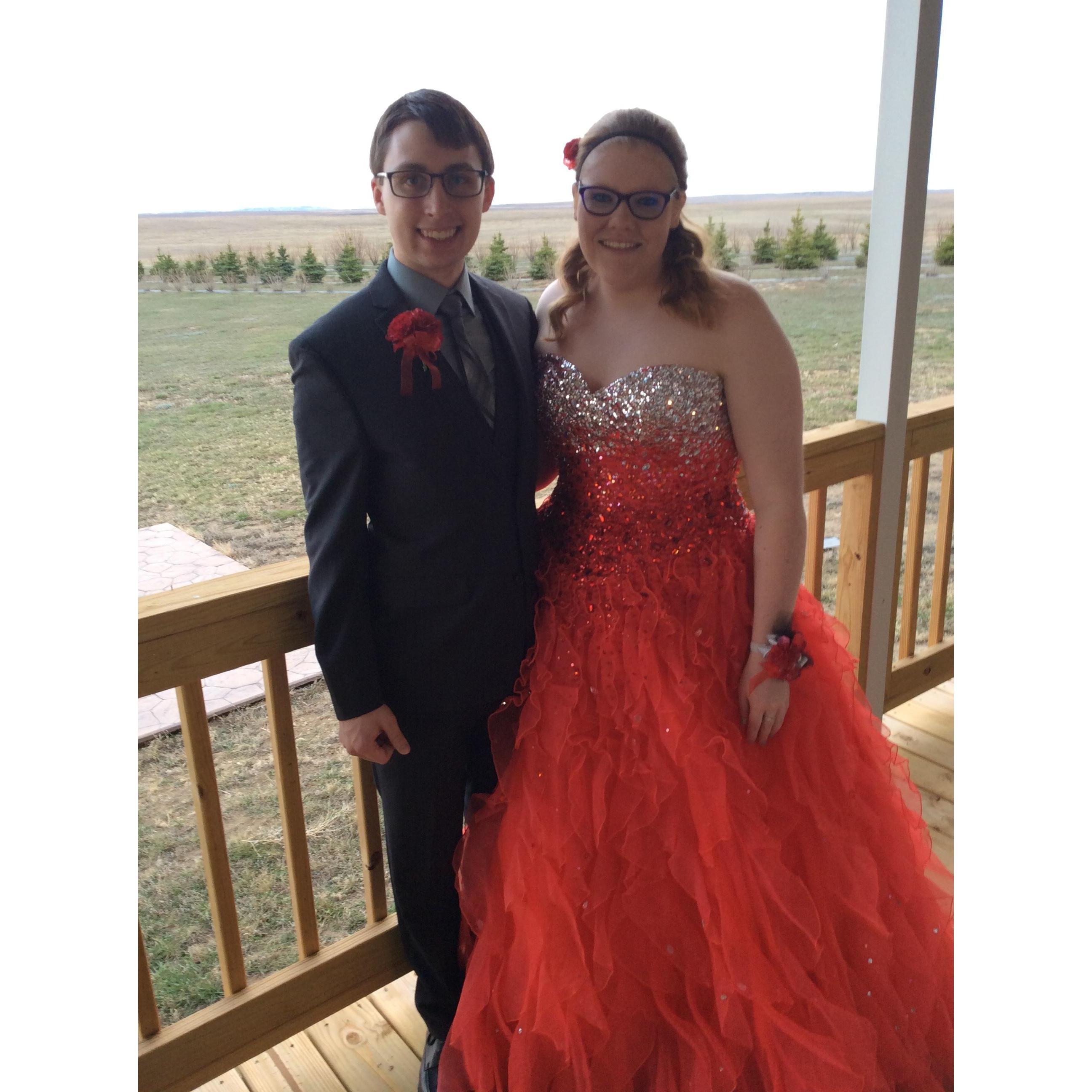 Our makeshift prom 2017 at home! Thanks mom and dad for making it a great night!