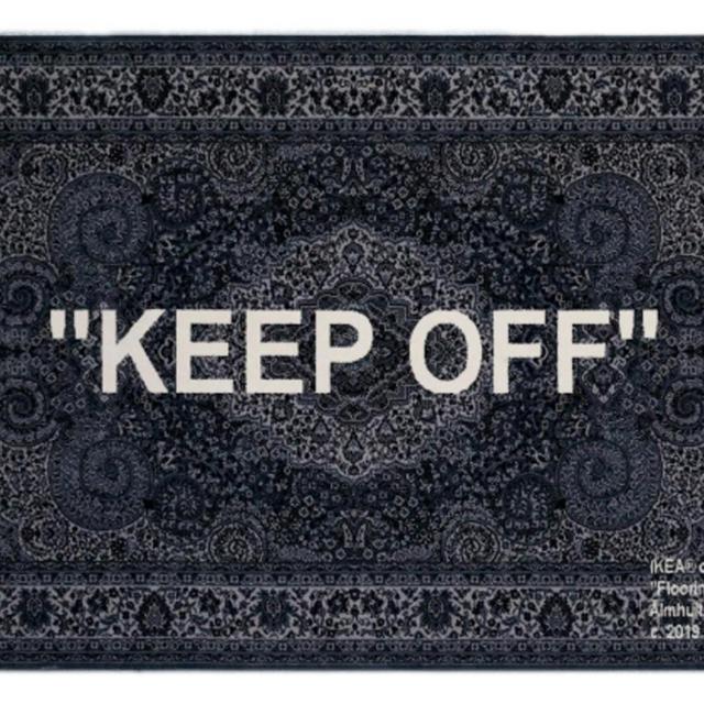Virgil Abloh x IKEA "KEEP OFF" Rug 200x300 CM Grey/White