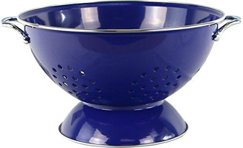Calypso Basics by Reston Lloyd Powder Coated Enameled Colander, 5 Quart, Indigo