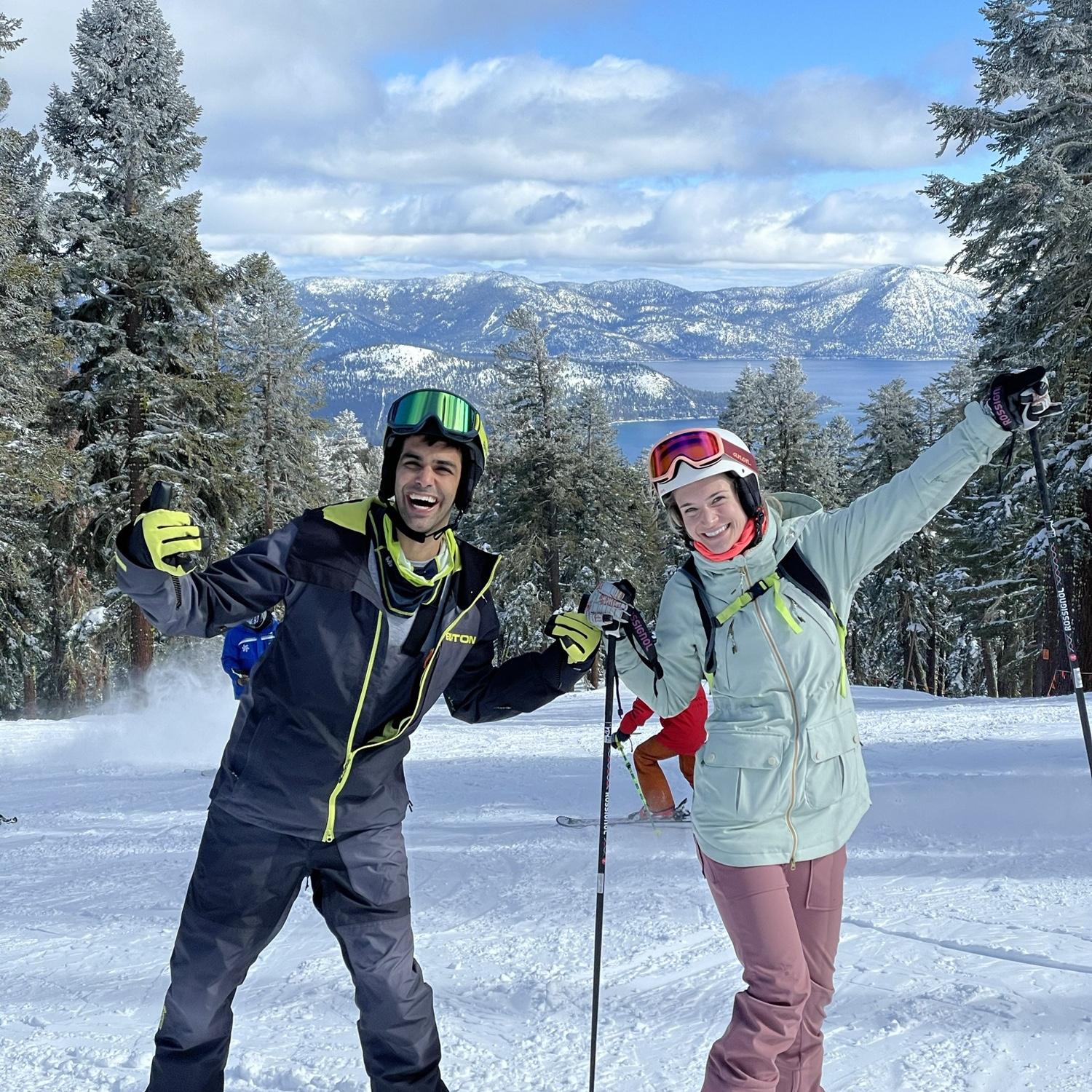 Our first ski trip together in Tahoe