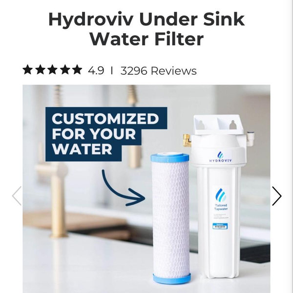 Hydroviv Under Sink Water Filter