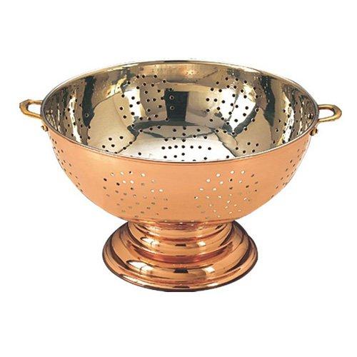 Old Dutch Solid Copper Footed Colander/Centerpiece