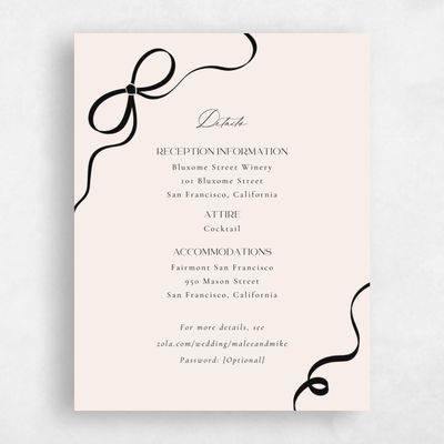 Beige Bordered Wedding Enclosure - Alba