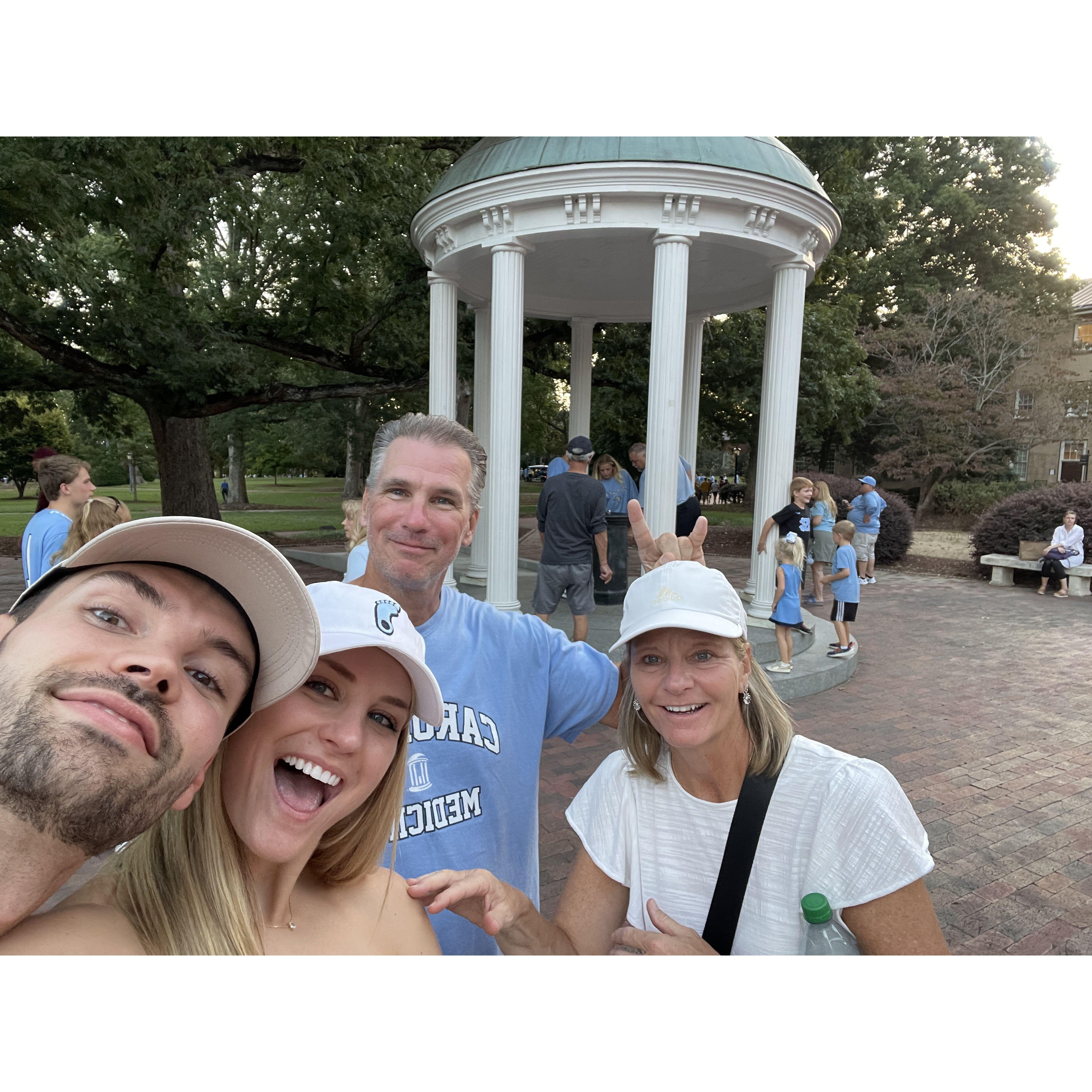 Mitch's first visit to Chapel Hill!