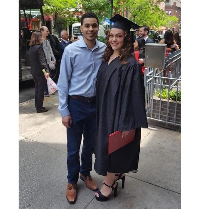 The first graduation he attended for me!