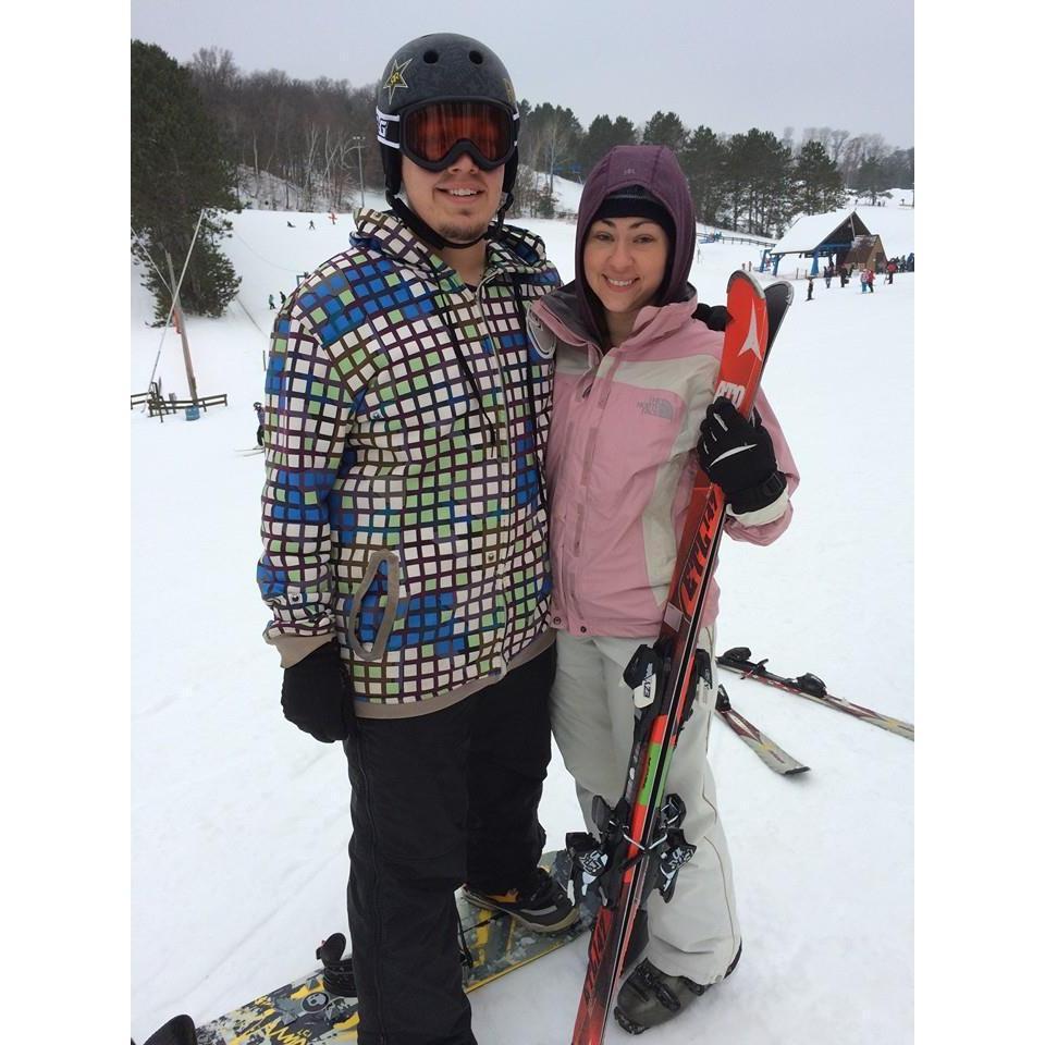 Lauren's first time skiing!