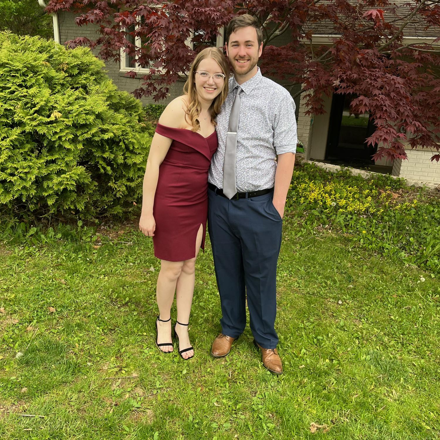 In our home just in time to have my master’s graduation photos outside