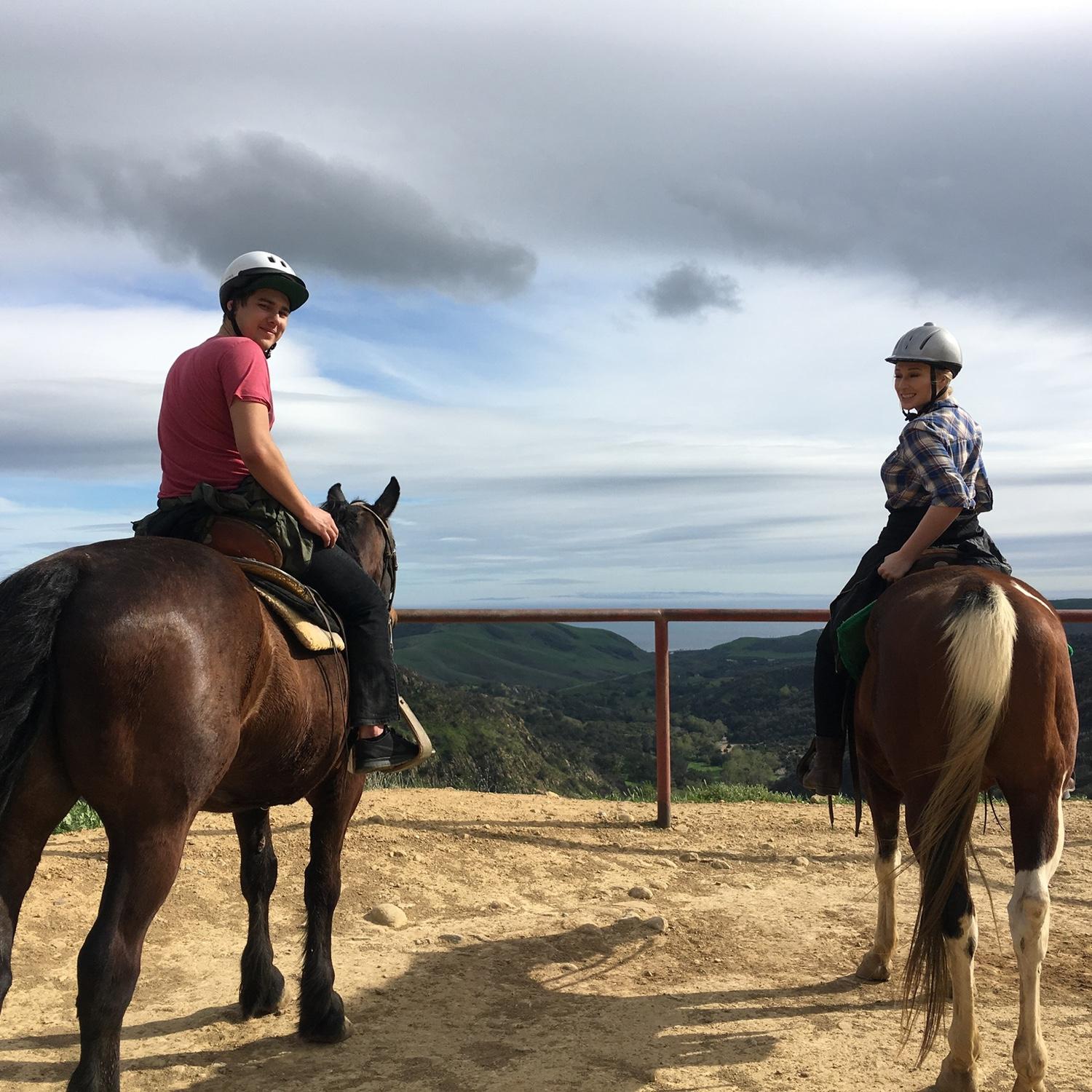 Ryan took Codi horseback riding for her birthday