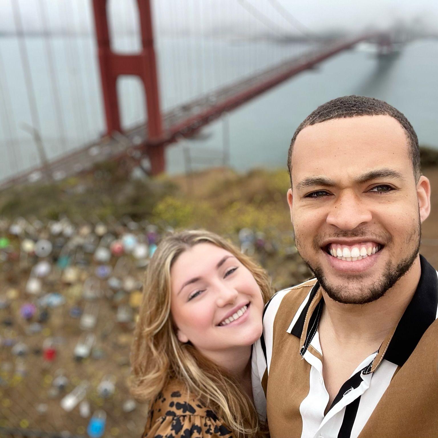 The Golden Gate Bridge showing off its best view — us!