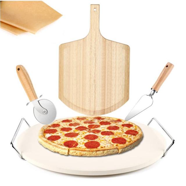 Uxcell Stainless Steel Pizza Cutter Non-stick Pizza Slicer Dough Cutter  Black 