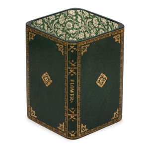 Leather Book Wastebasket