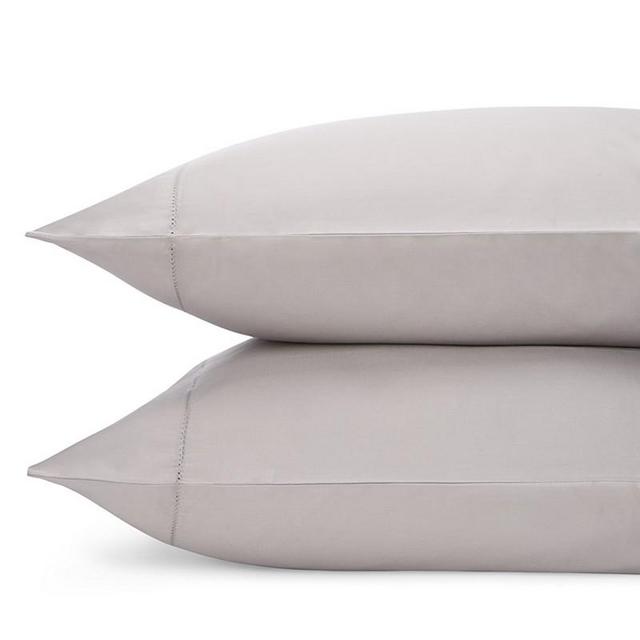 Hudson Park Collection600TC Sateen Solid Standard Pillowcase, Pair - Pewter