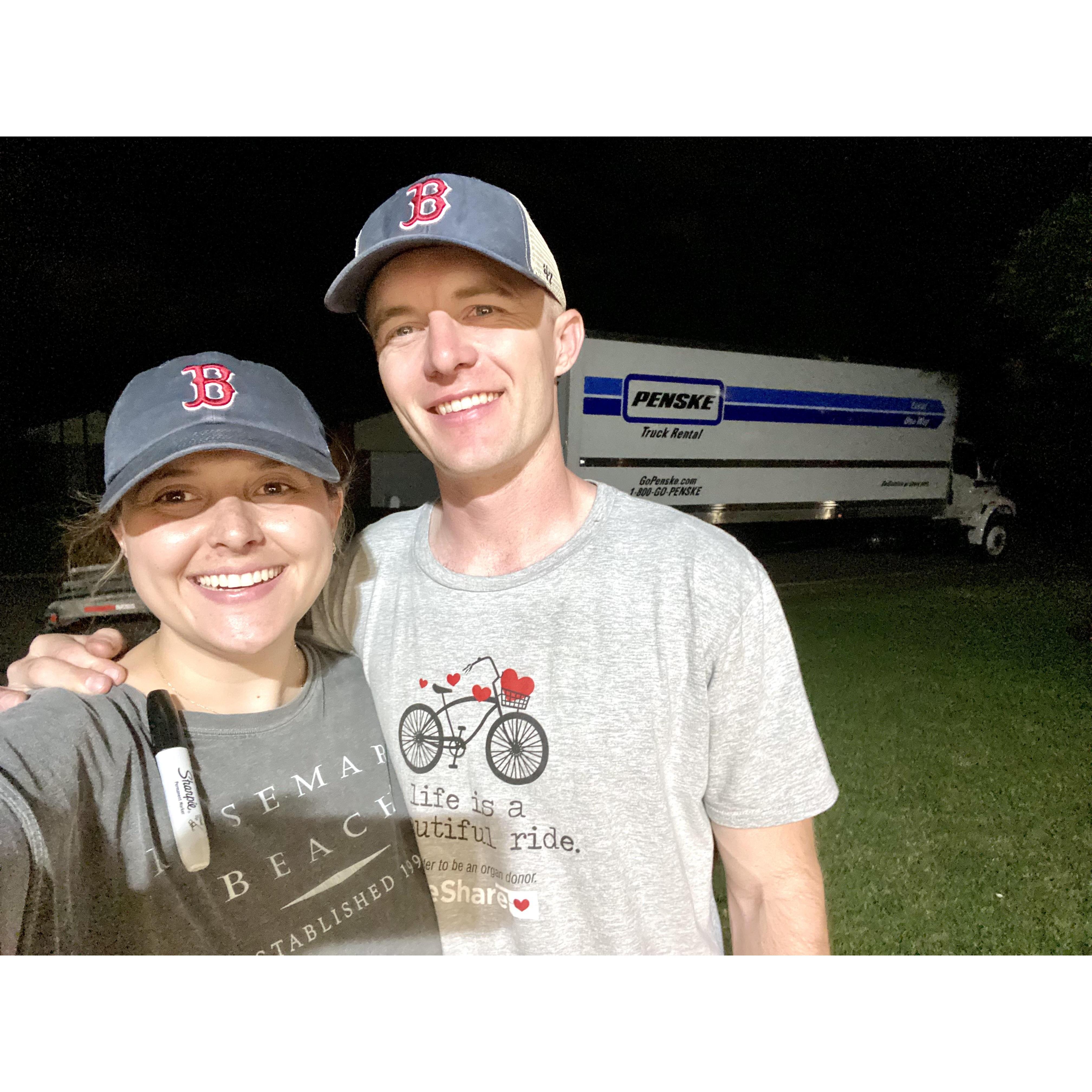 The night before the big move to Massachusetts