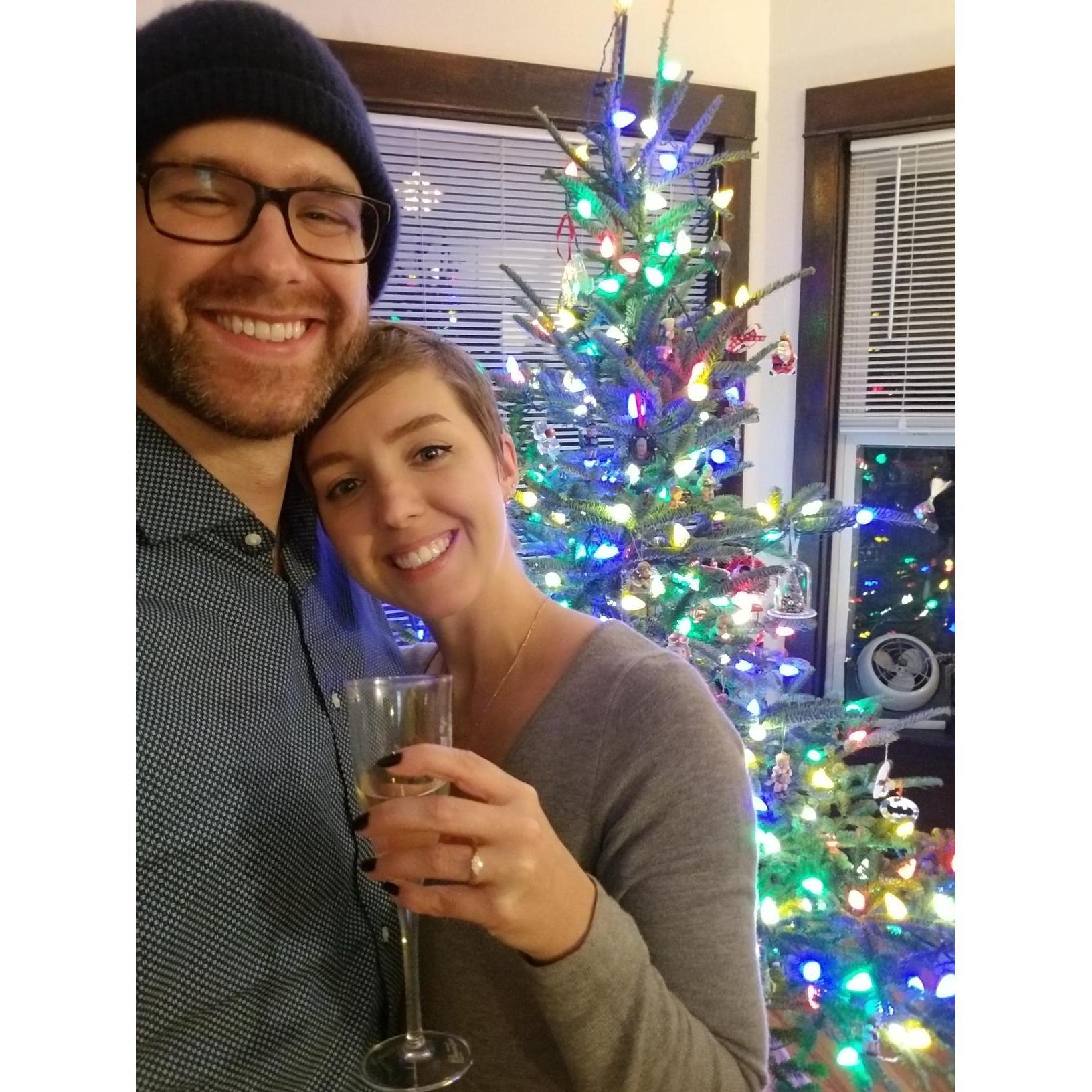 The night we got engaged. 12.08.2018