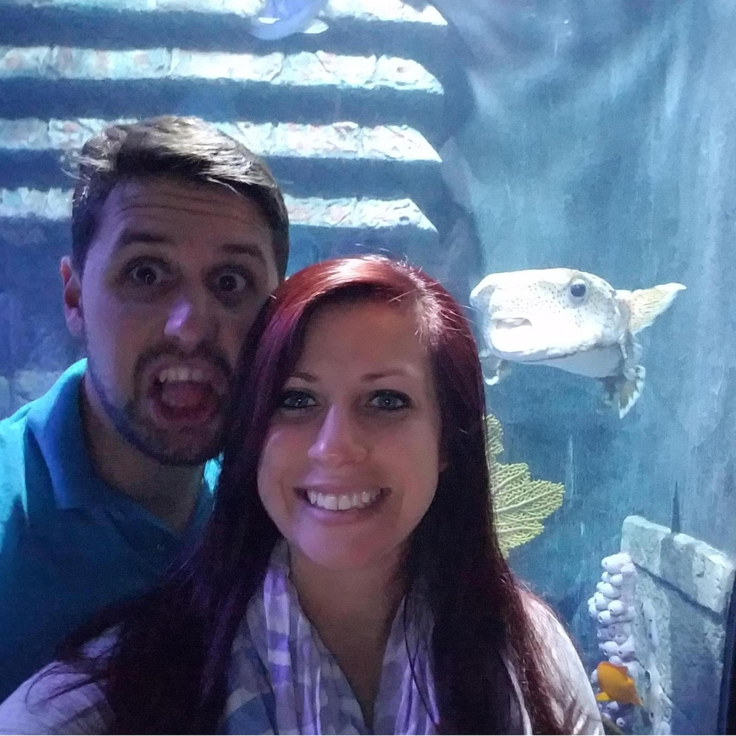 Hanging out at the aquarium