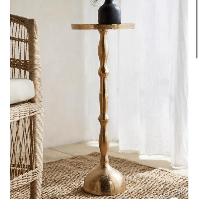 Spindle Aluminum Side Table