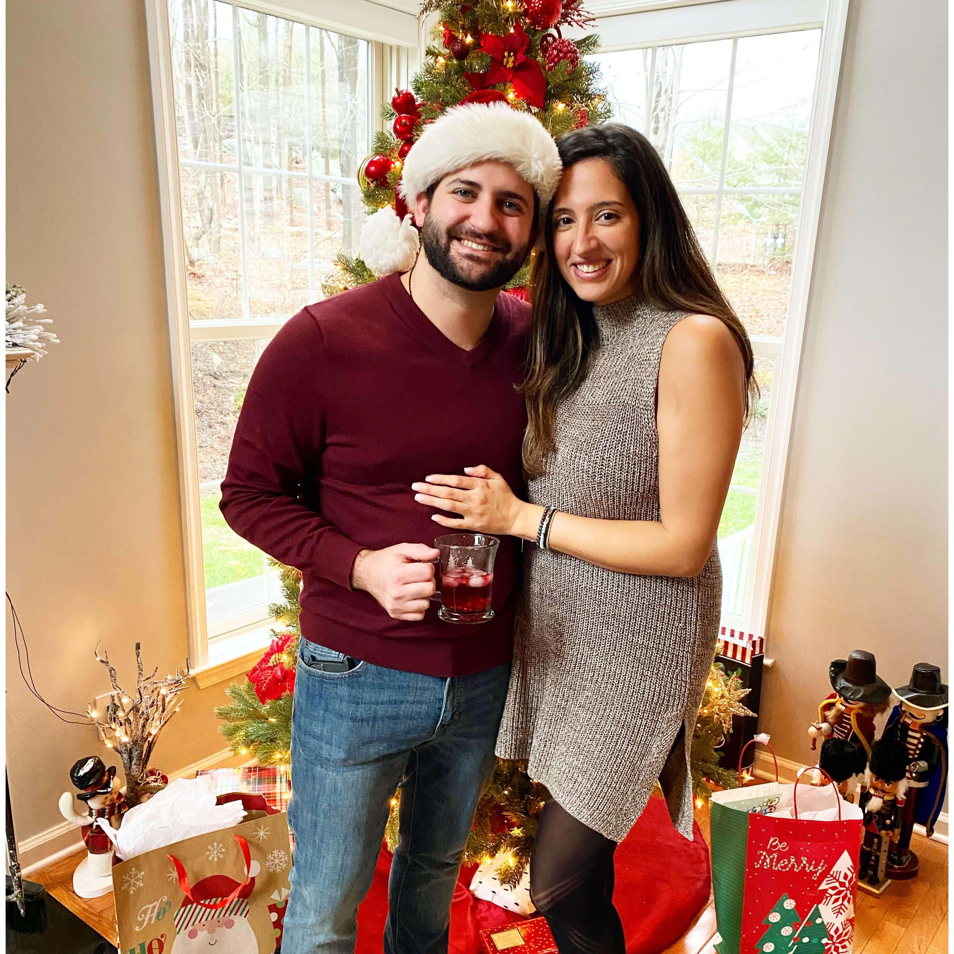First Christmas spent together with family.