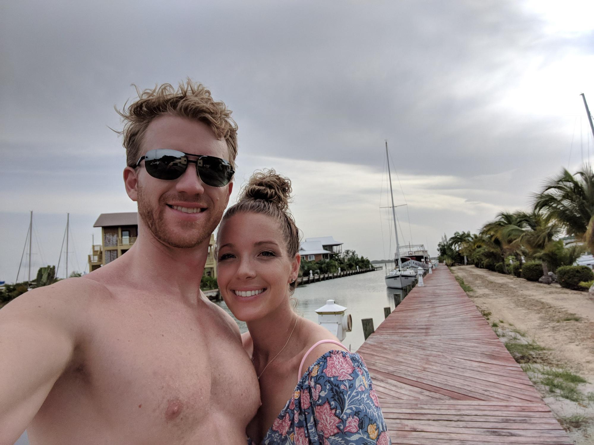 On a bike ride in Belize