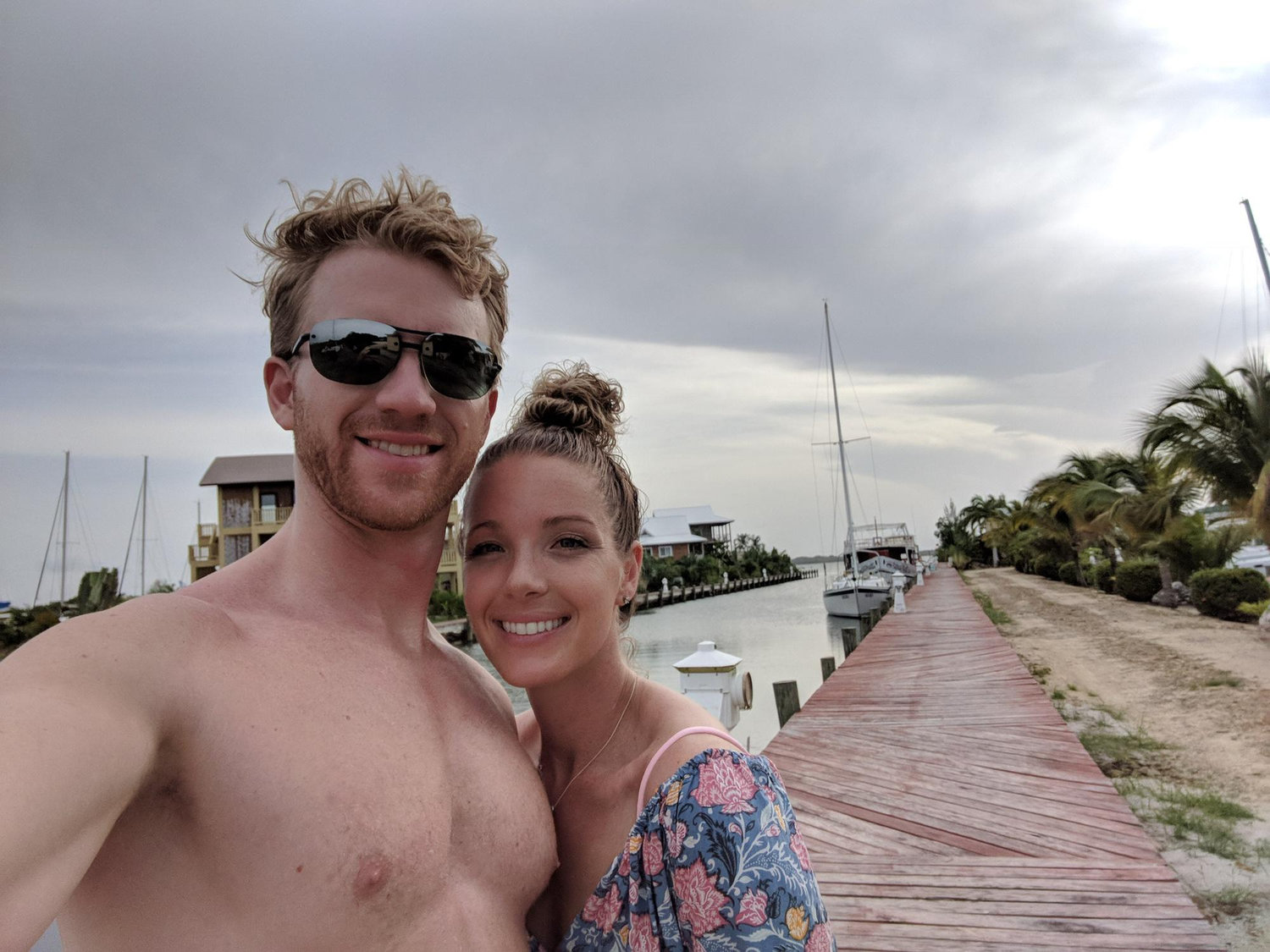 On a bike ride in Belize