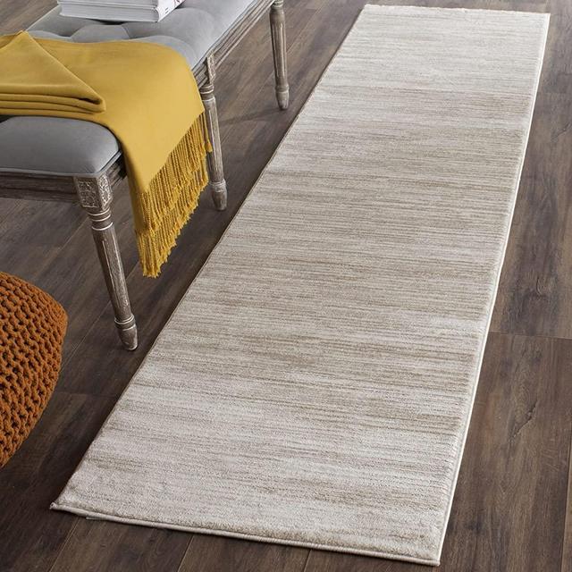 Safavieh Vision Collection VSN606F Modern Contemporary Ombre Tonal Chic Runner, 2' 2" x 6', Cream