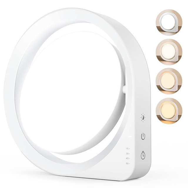 MediAcous 11000Lux Sunlight Lamp, 4 Brightness Levels & Color Temperature & Timer, Daylight Lamp with Memory Function for Home/Office/Decoration