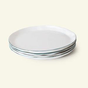 Feldspar, Forest Green Side Plates, Set of Four
