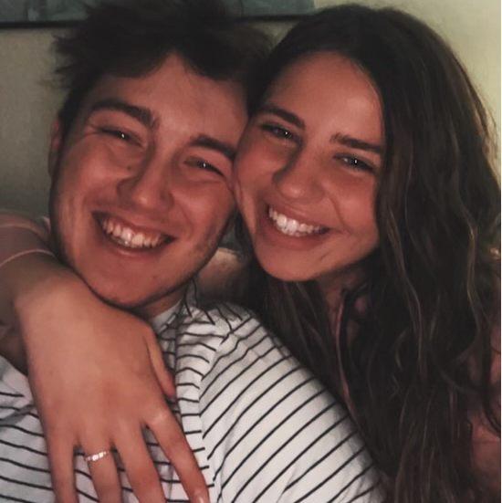 The night that we got engaged!