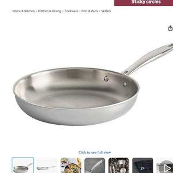 Tramontina Signature Tri-Ply Clad Stainless Steel 10-Inch Frying Pan, Induction-Ready Skillet, Dishwasher-Safe, NSF-Certified, Made in Brazil