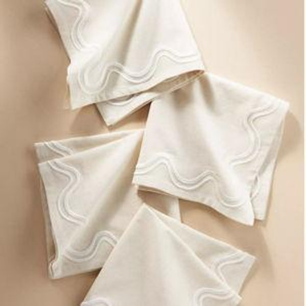 Madeline Embroidered Napkins, Set of 4