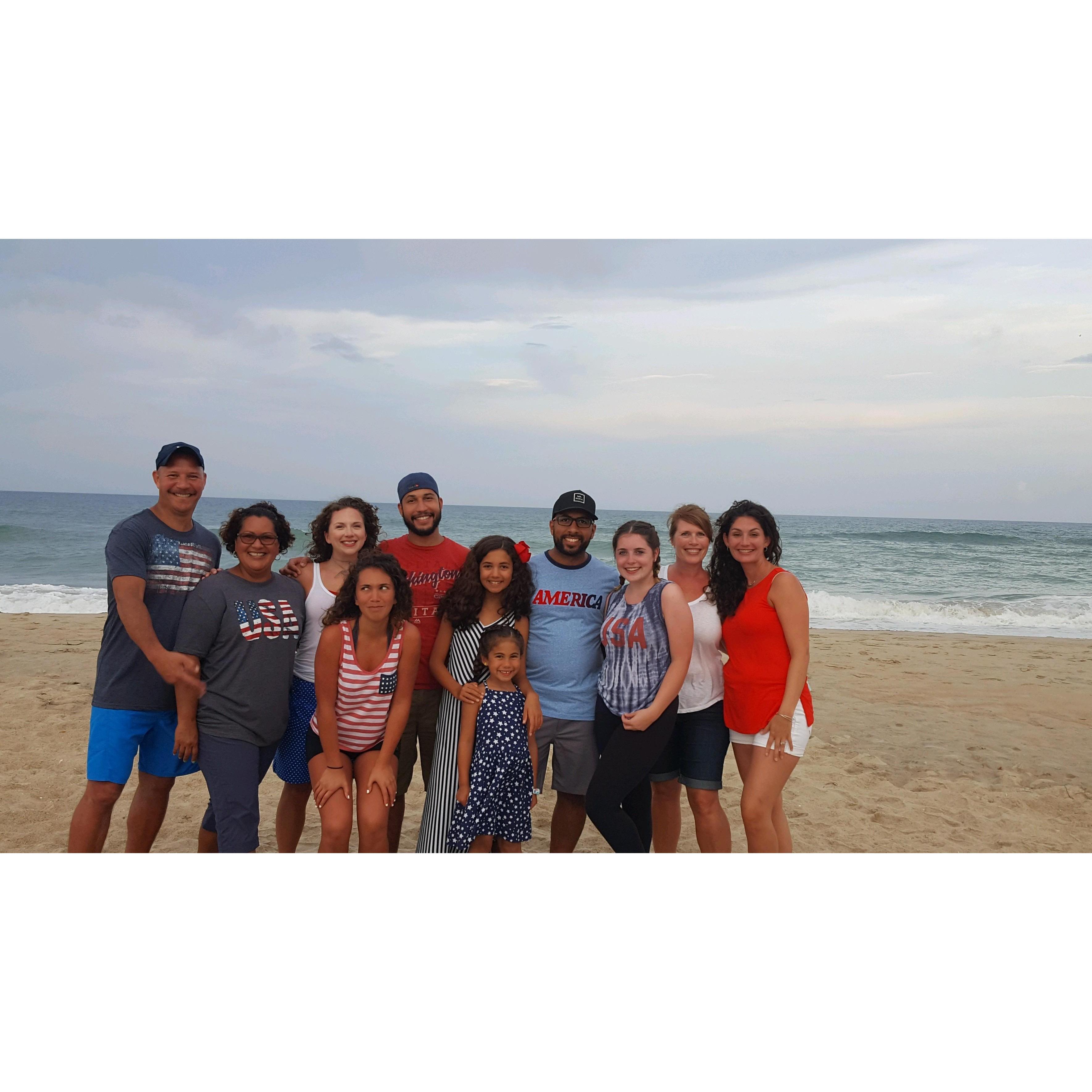 First Burgos family vacation together. Everyone surprised Sarah with a birthday cake and she cried her eyes out!
