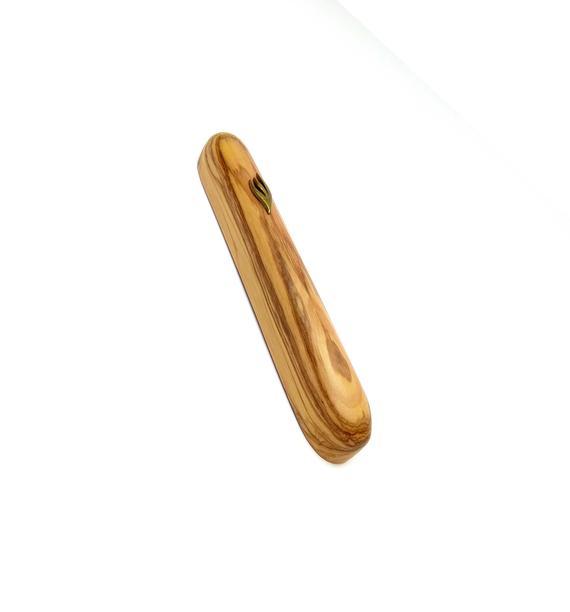 Olive wood mezuzah