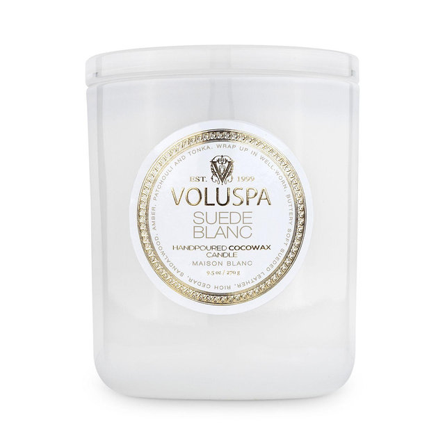Voluspa Suede Blanc Candle
