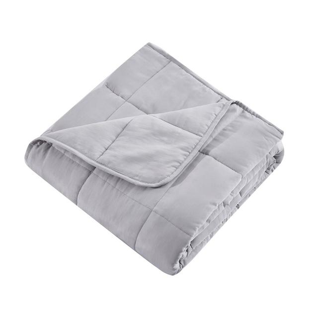 Arctic Comfort Machine Washable Cooling 15lbs Weighted Blanket Gray - Dream Theory
