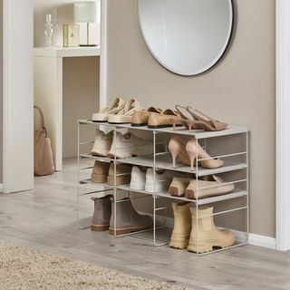 Level Plus 3-Tier Adjustable Shoe Rack