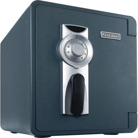First Alert 2087F-BD Waterproof and Fire-Resistant Bolt-Down Combination Safe, 0.94 Cubic Feet