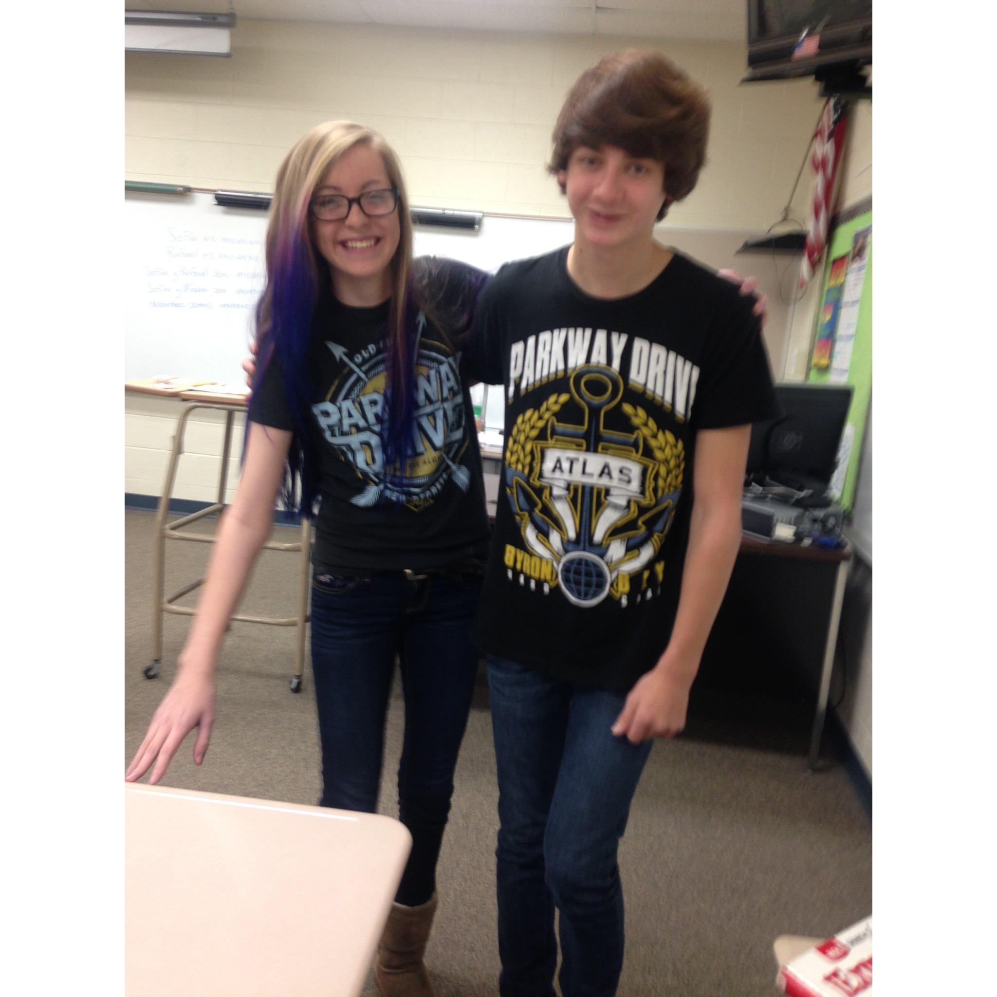 Our very FIRST picture together ever, circa 2014