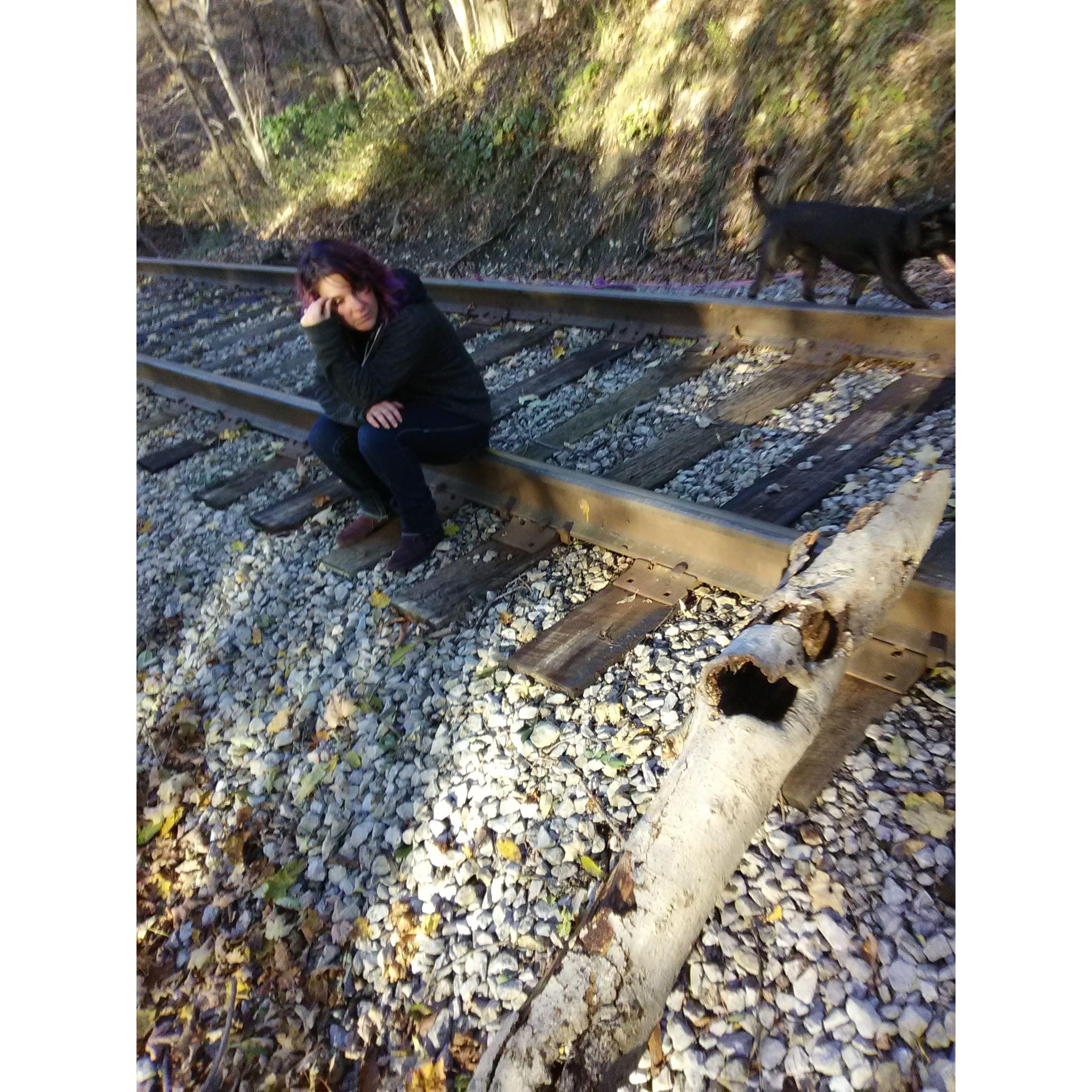 Up by the train tracks in Warsaw, NY