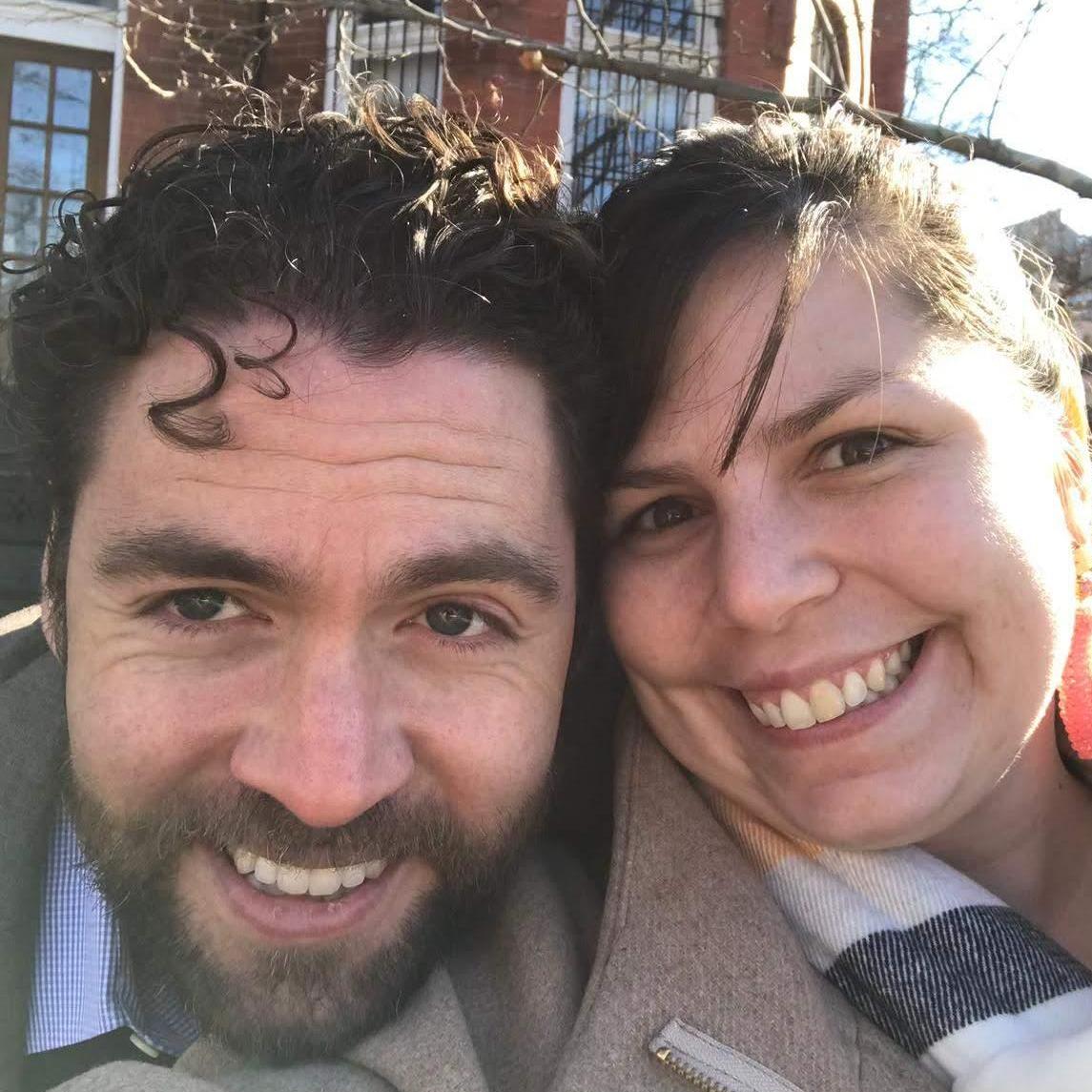 Bundled up in Logan Circle for a nice sunny winter day in DC.