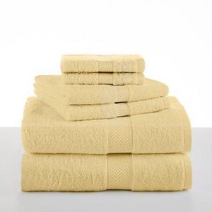 Ringspun Cotton 6-Piece Lemon Towel Set