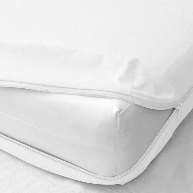 Shreem Linen Zipper Fitted Sheet - 12 Inch Deep Pocket, Soft Brushed Microfiber Bottom Sheet, Wrinkle, Shrink & Fade Resistant, Hotel Quality, White, Queen